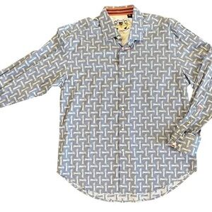 Robert Graham Vintage Car Keep Smiling Button Down, Size‎ XL